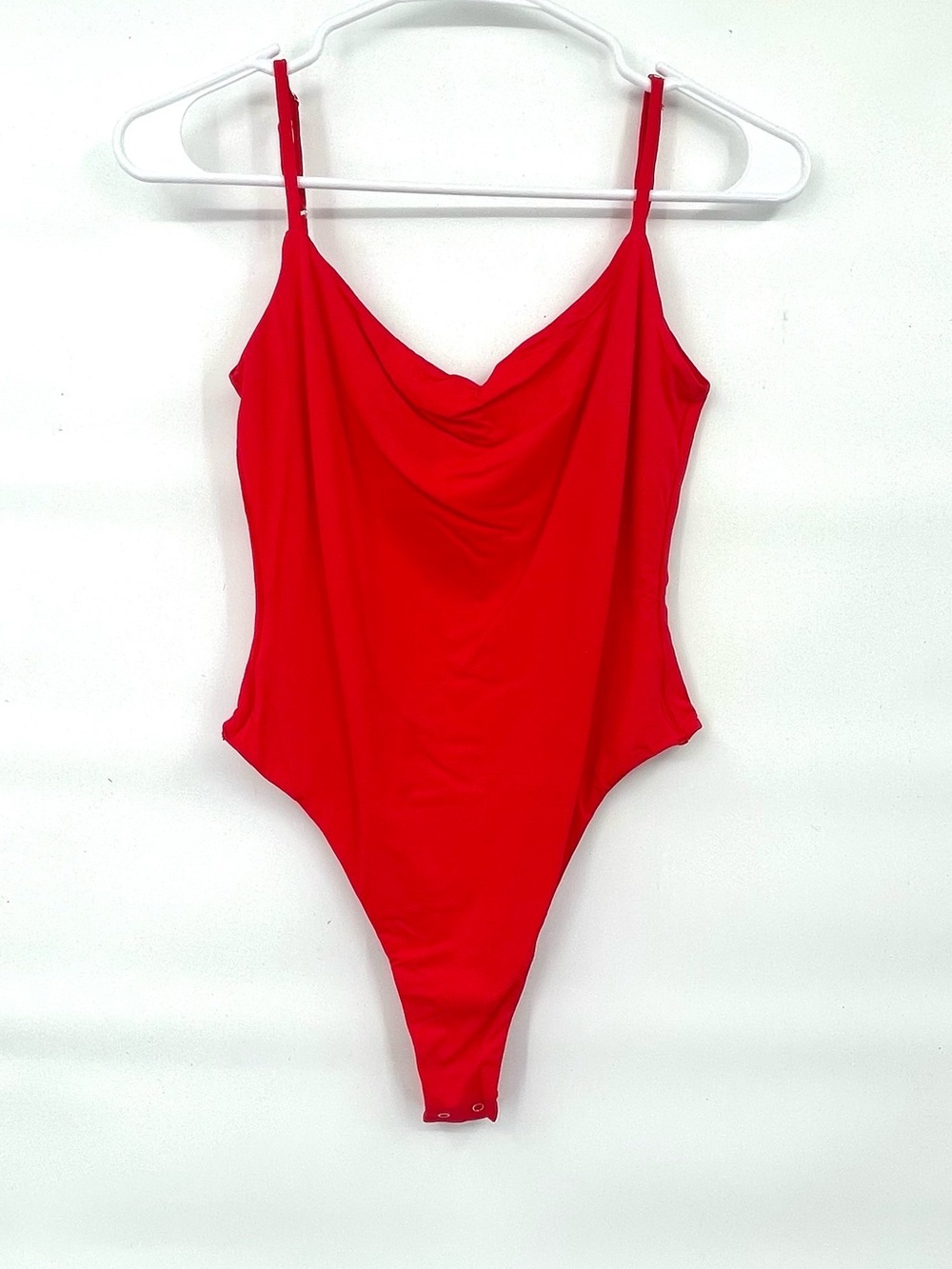 HYZ NWOT red spaghetti strap smoothing athletic tank bodysuit